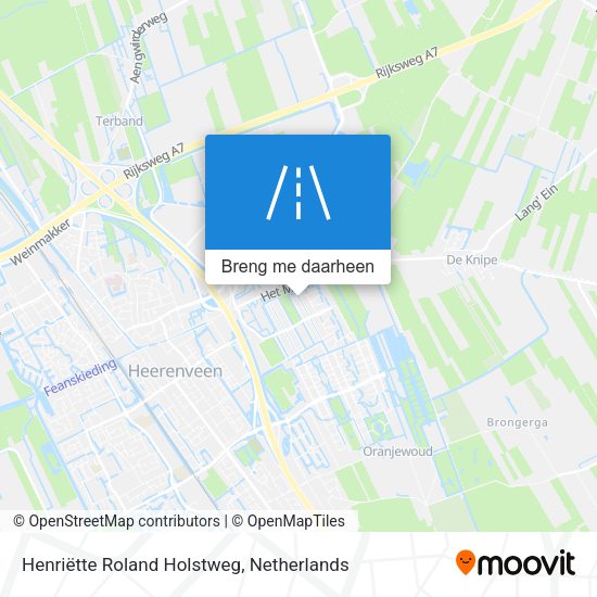 Henriëtte Roland Holstweg kaart
