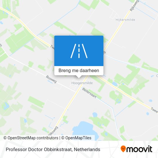 Professor Doctor Obbinkstraat kaart