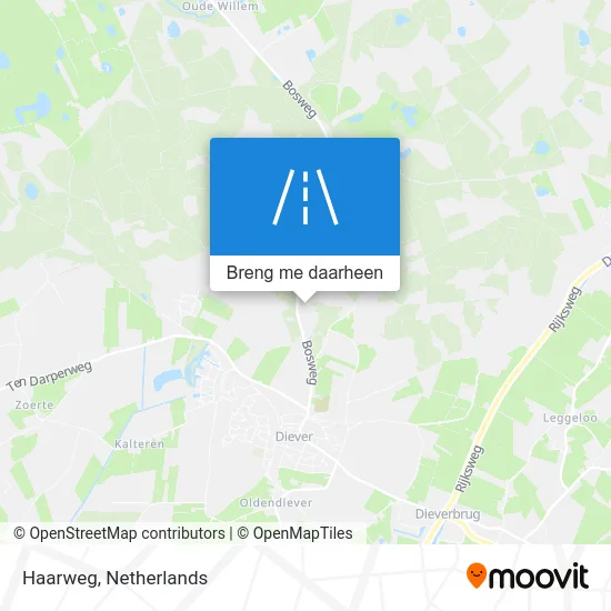 Haarweg kaart