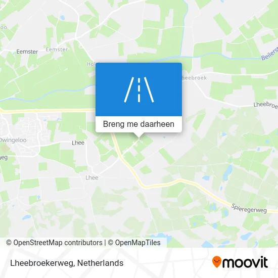 Lheebroekerweg kaart