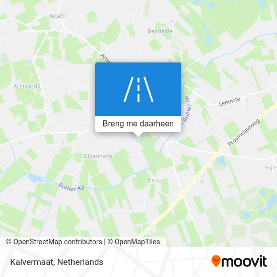 Kalvermaat kaart