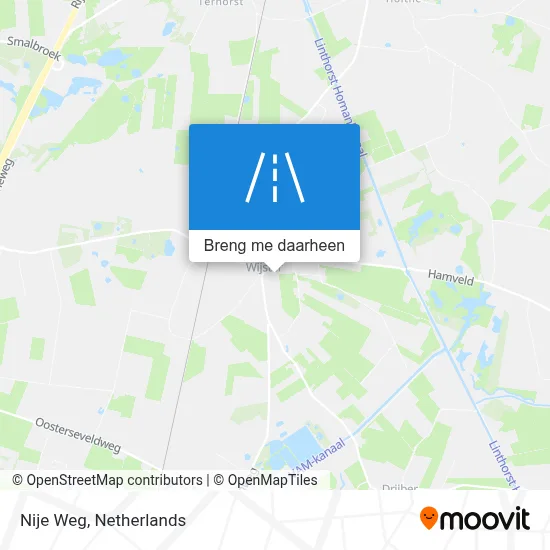 Nije Weg kaart
