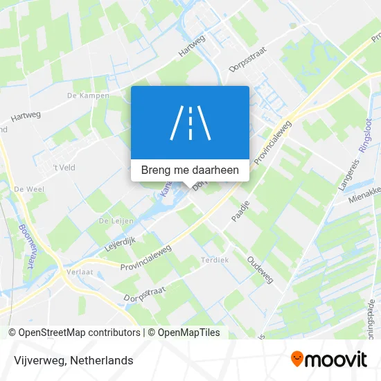 Vijverweg kaart