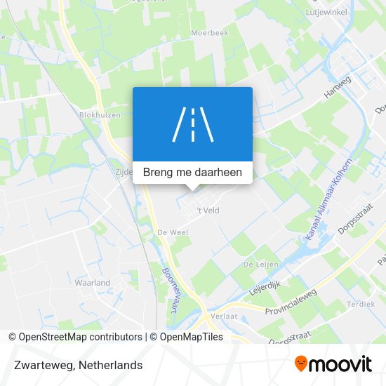 Zwarteweg kaart