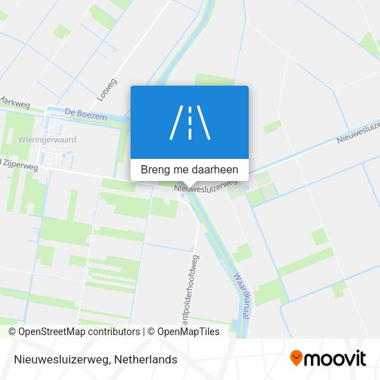 Nieuwesluizerweg kaart