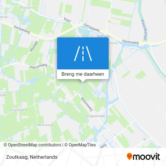 Zoutkaag kaart