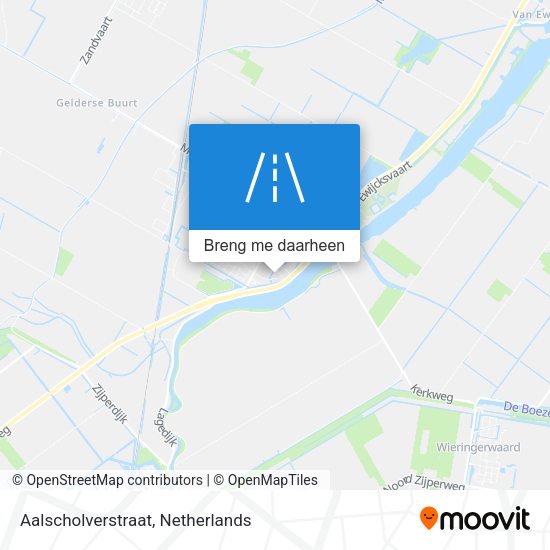 Aalscholverstraat kaart