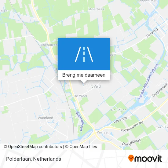 Polderlaan kaart