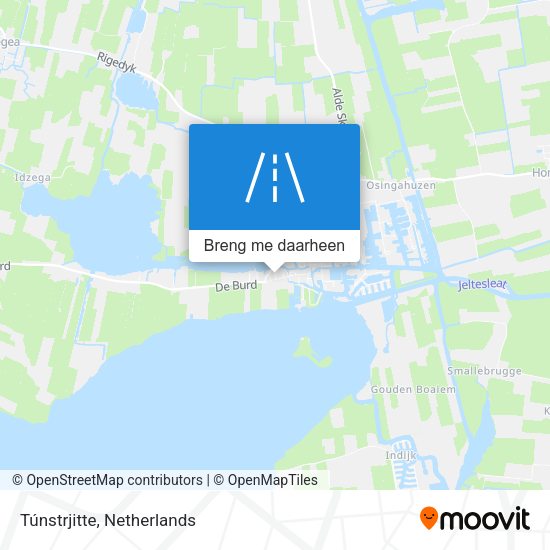 Túnstrjitte kaart