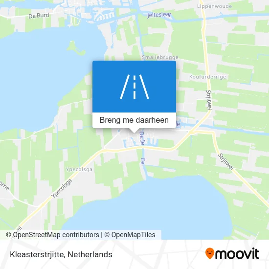 Kleasterstrjitte kaart