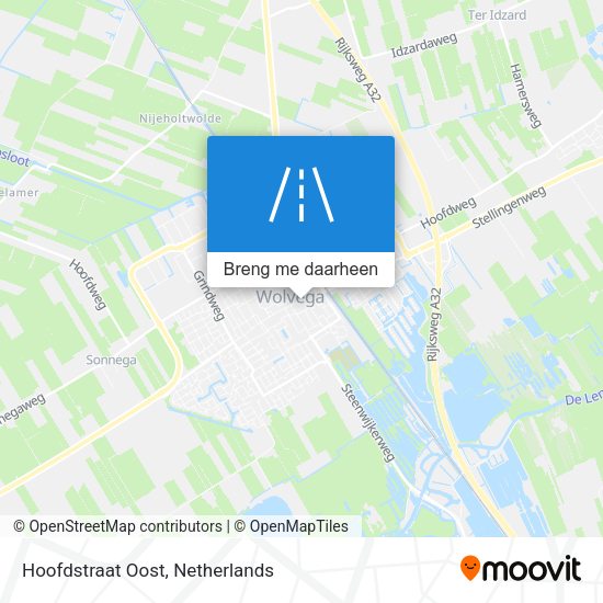 Hoofdstraat Oost kaart