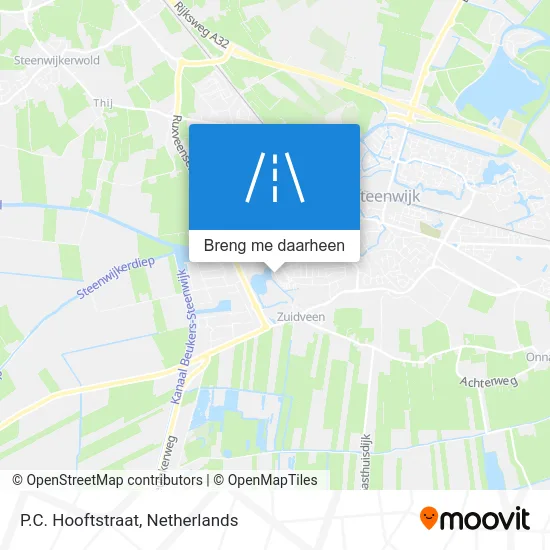 P.C. Hooftstraat kaart