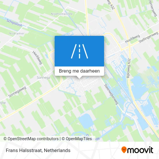 Frans Halsstraat kaart