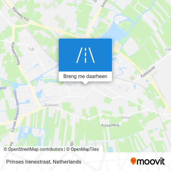 Prinses Irenestraat kaart