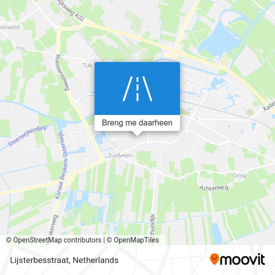 Lijsterbesstraat kaart