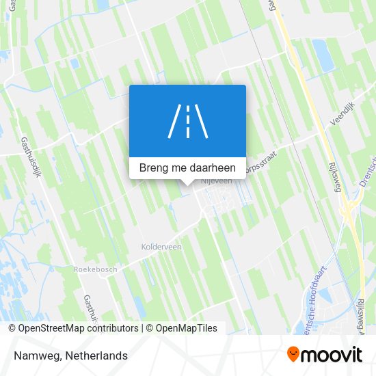 Namweg kaart