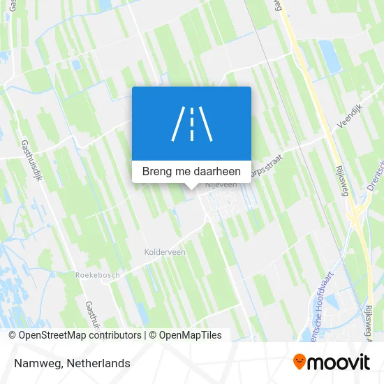 Namweg kaart