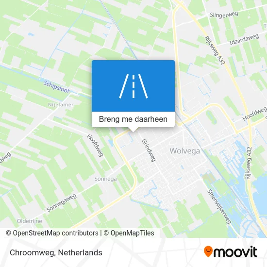 Chroomweg kaart