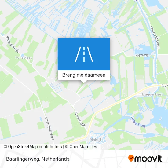 Baarlingerweg kaart