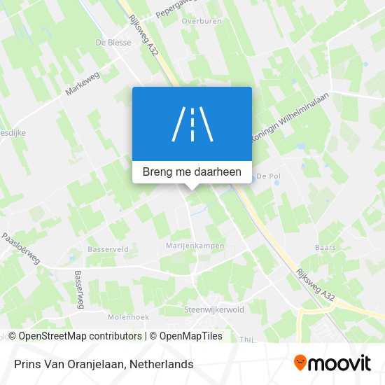 Prins Van Oranjelaan kaart