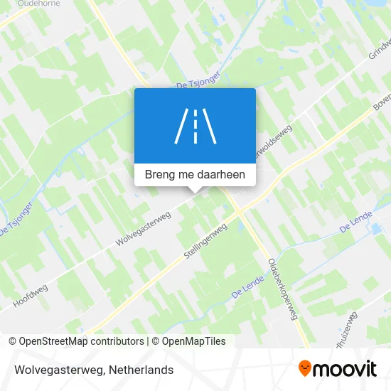 Wolvegasterweg kaart