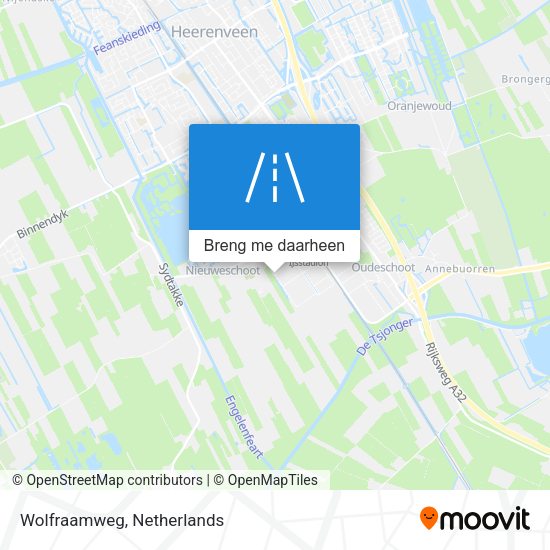 Wolfraamweg kaart