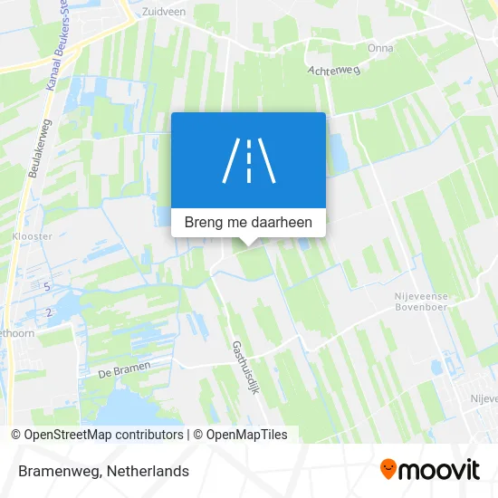 Bramenweg kaart
