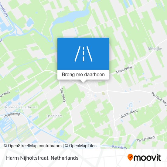 Harm Nijholtstraat kaart