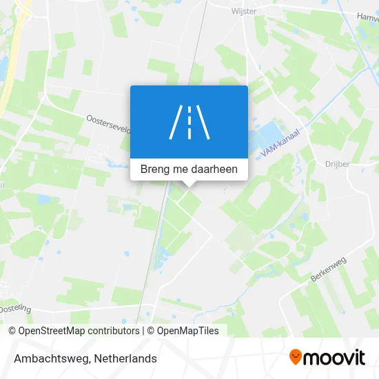 Ambachtsweg kaart