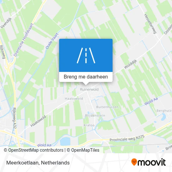 Meerkoetlaan kaart