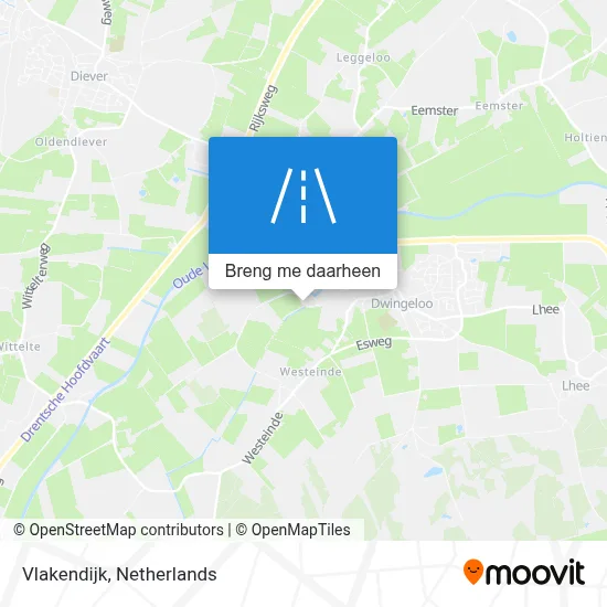 Vlakendijk kaart