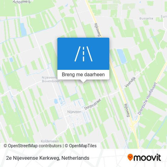 2e Nijeveense Kerkweg kaart