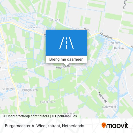 Burgemeester A. Wiedijkstraat kaart