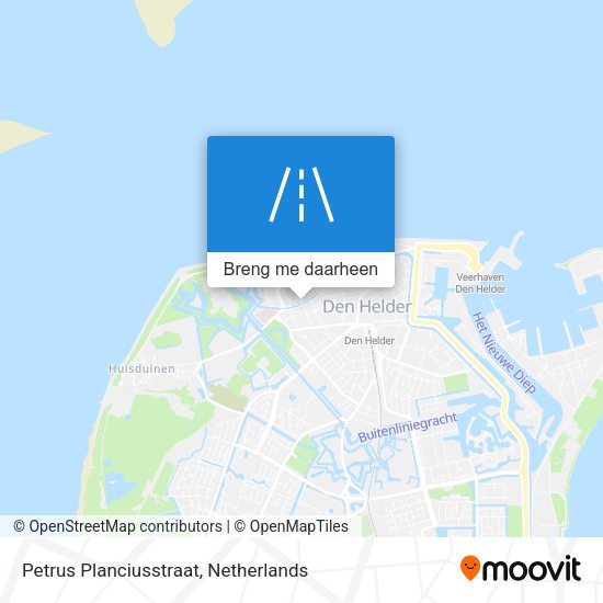 Petrus Planciusstraat kaart