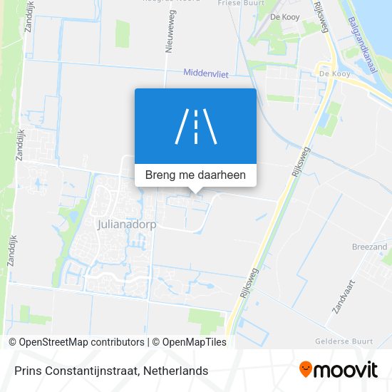 Prins Constantijnstraat kaart