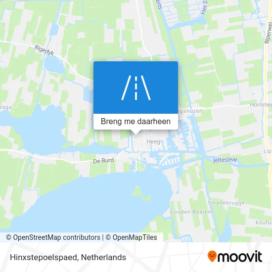 Hinxstepoelspaed kaart