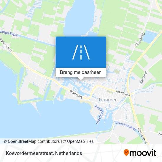 Koevordermeerstraat kaart