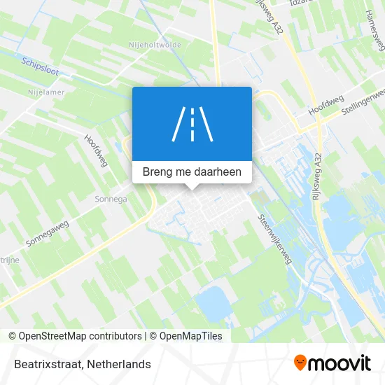 Beatrixstraat kaart