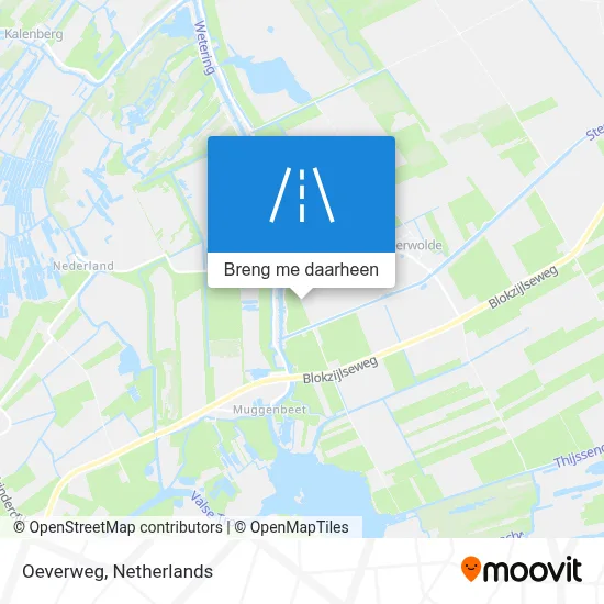 Oeverweg kaart