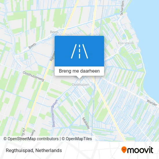 Regthuispad kaart