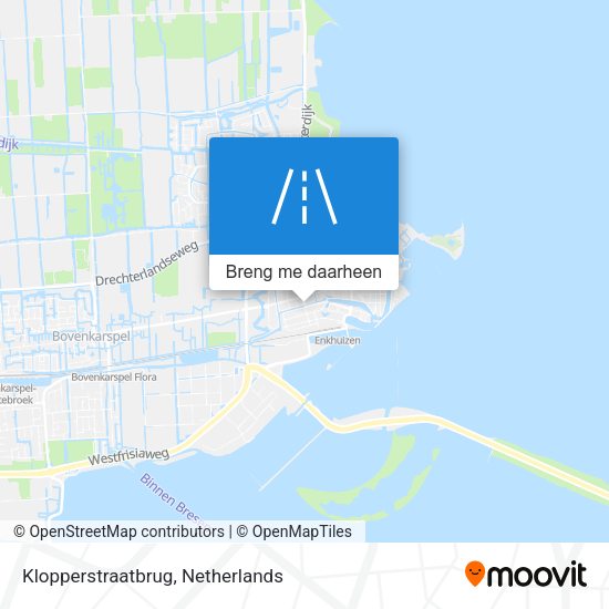 Klopperstraatbrug kaart