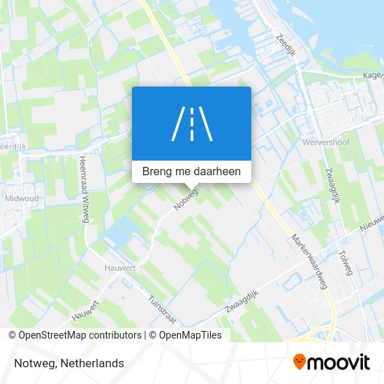Notweg kaart