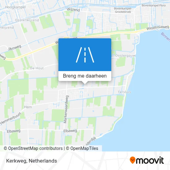 Kerkweg kaart