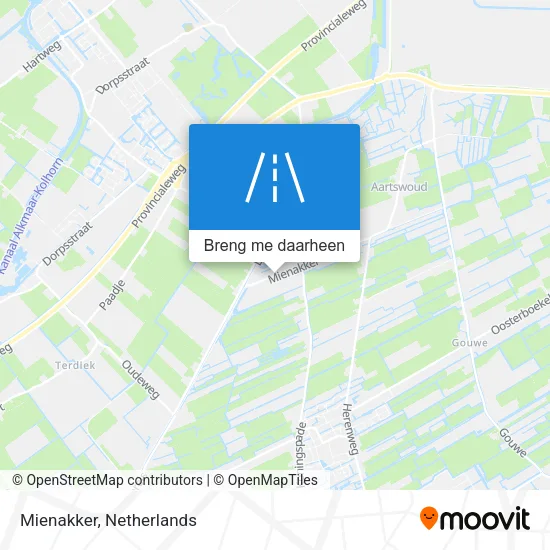Mienakker kaart