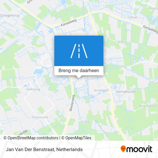Jan Van Der Benstraat kaart