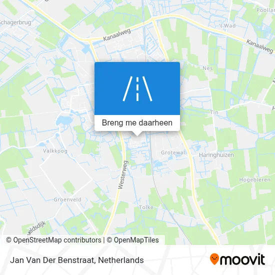 Jan Van Der Benstraat kaart