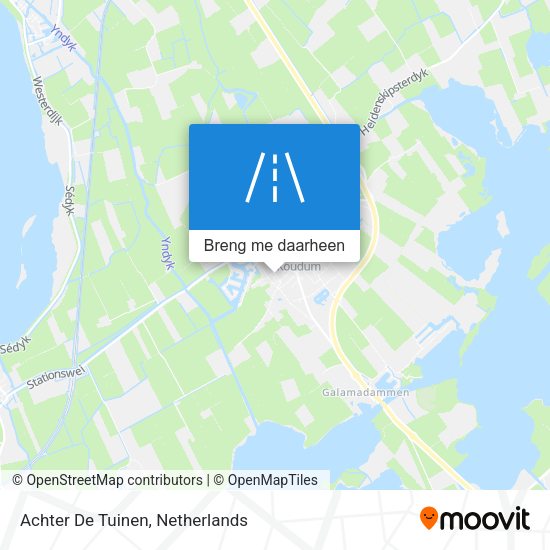 Achter De Tuinen kaart