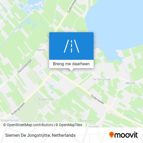 Siemen De Jongstrjitte kaart