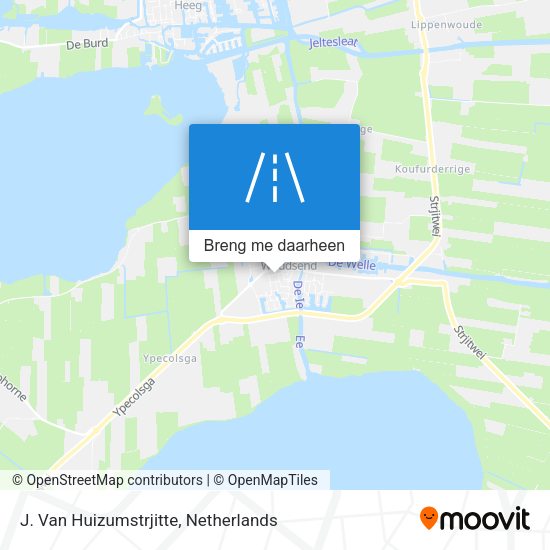 J. Van Huizumstrjitte kaart
