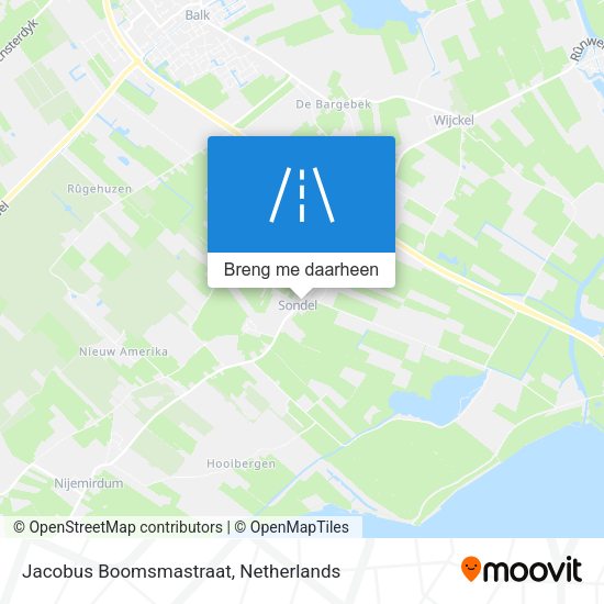 Jacobus Boomsmastraat kaart